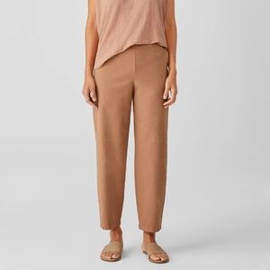 Eileen Fisher Organic Cotton Hemp Lantern Pant in Clay